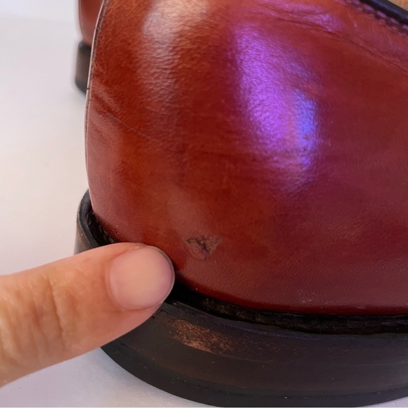 Allen Edmonds Byron 2034 Captoe Oxford Brown Shoes Men’s Size 9 - Picture 12 of 14